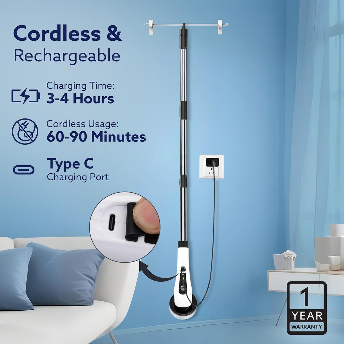 HomeMagicco SpinScrub™ Electric Spin Scrubber