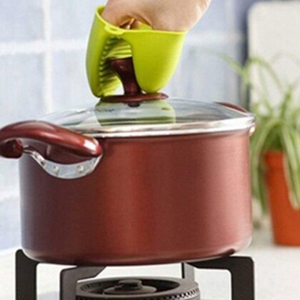 Silicone Pot Holders Heat Resistant, Oven Mitts Gloves Cooking Pinch Grips Glove Hand Clip